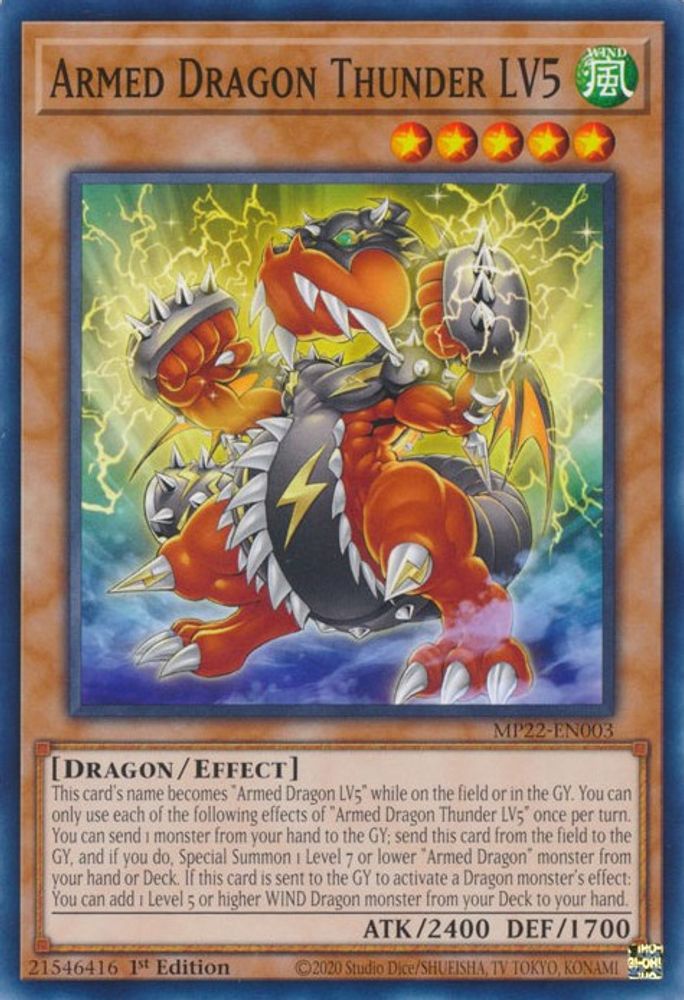 Armed Dragon Thunder LV5 (MP22-EN003) - Common