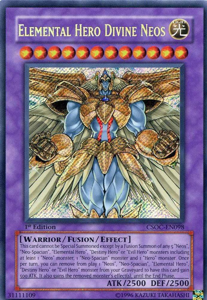 Elemental Hero Divine Neos (CSOC-EN098) - Secret Rare