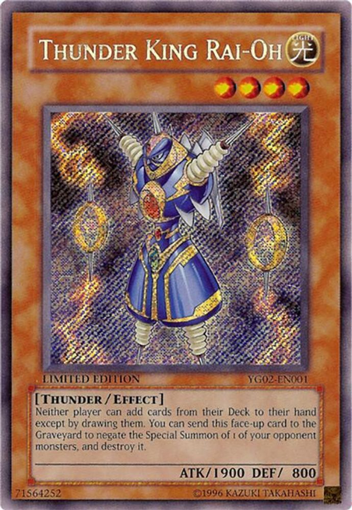 Thunder King Rai-Oh (YG02-EN001) - Secret Rare