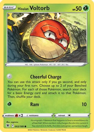 Hisuian Voltorb (Cosmos Holo) 002/189  - Holofoil - Promo