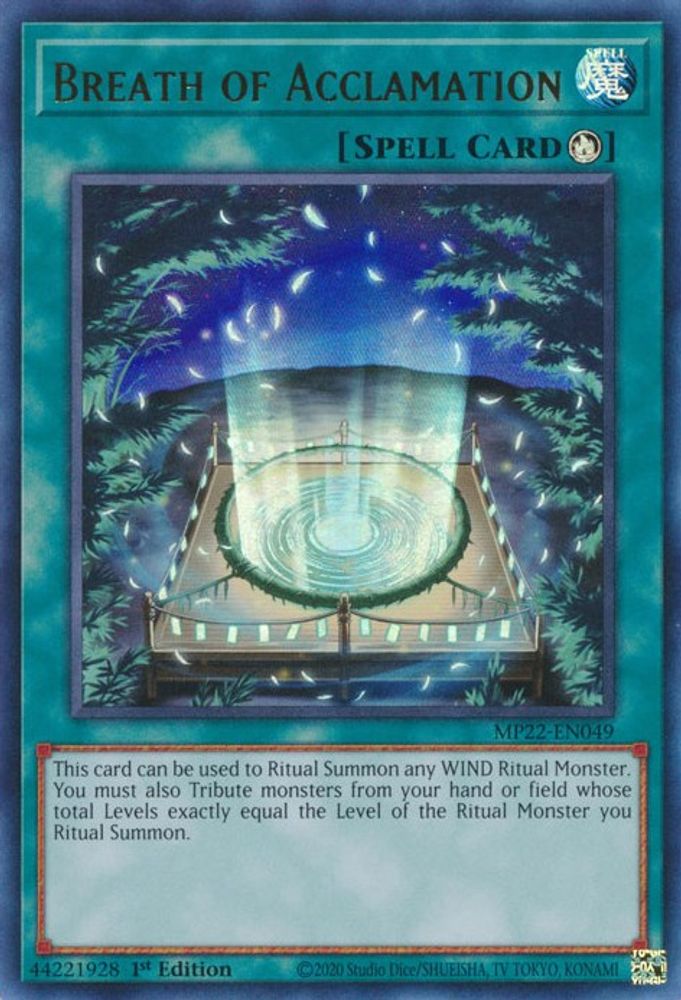 Breath of Acclamation (MP22-EN049) - Ultra Rare