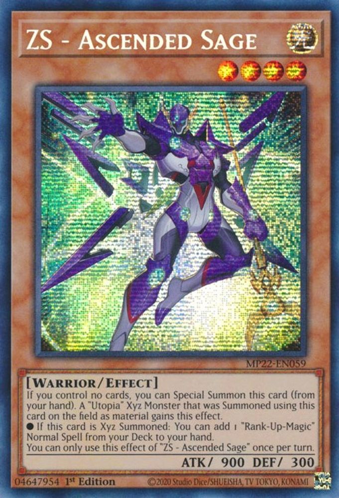 ZS - Ascended Sage (MP22-EN059) - Prismatic Secret Rare