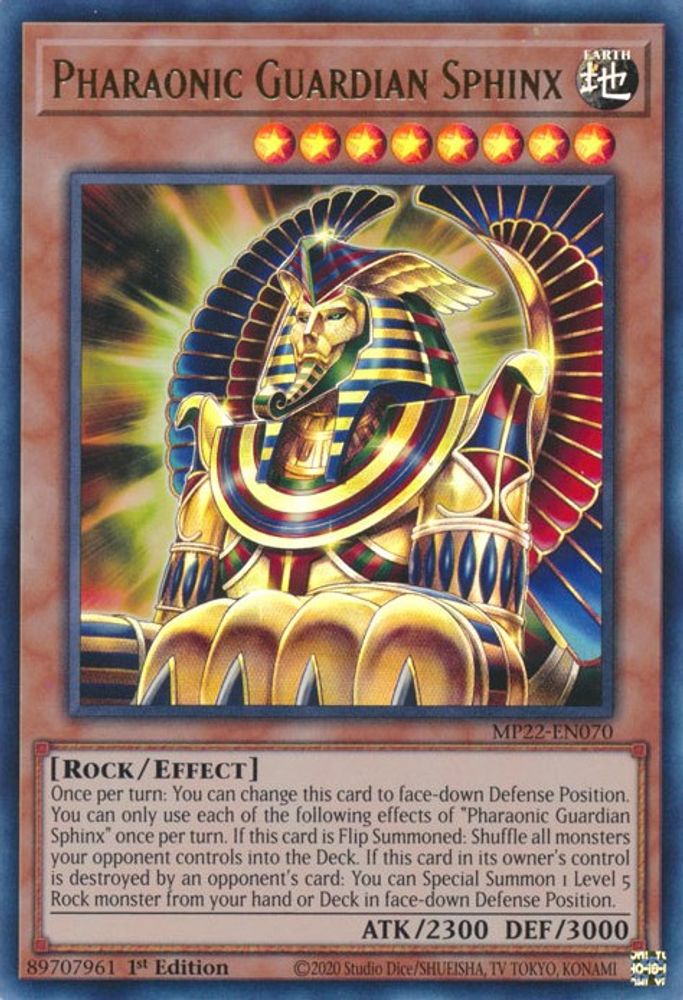 Pharaonic Guardian Sphinx (MP22-EN070) - Ultra Rare