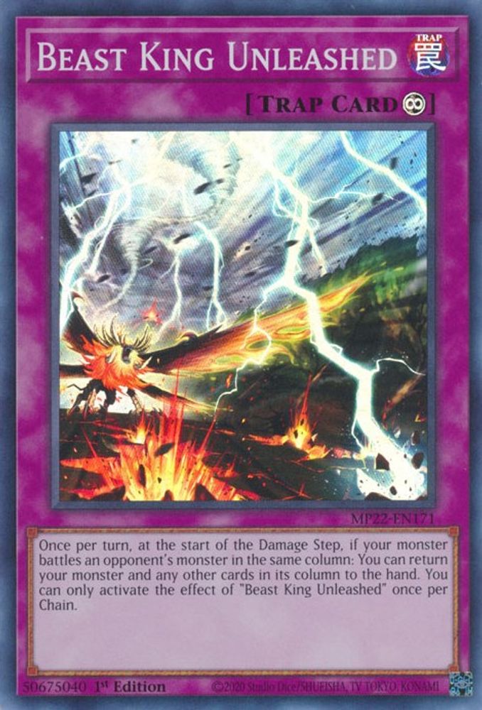 Beast King Unleashed (MP22-EN171) - Super Rare