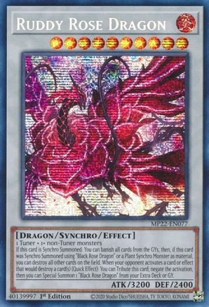 Ruddy Rose Dragon [MP22-EN077] Prismatique Secret Rare 