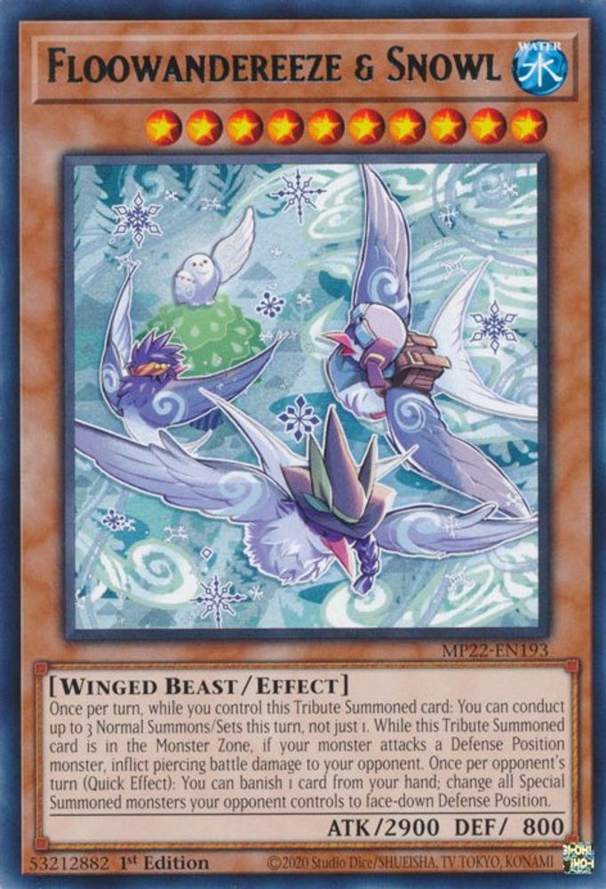 Floowandereeze & Snowl (MP22-EN193) - Rare