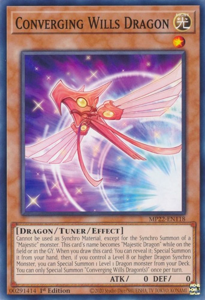 Converging Wills Dragon (MP22-EN118) - Common