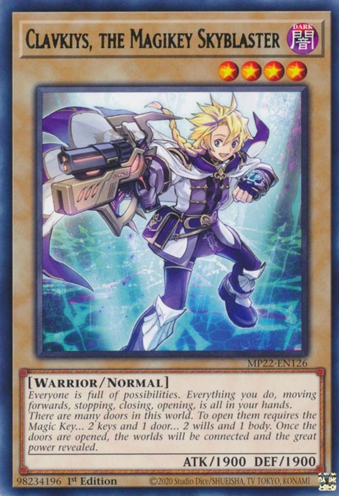 Clavkiys, the Magikey Skyblaster (MP22-EN126) - Rare