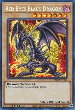 Dragon noir aux yeux rouges [MP22-EN267] Prismatique Secret Rare 