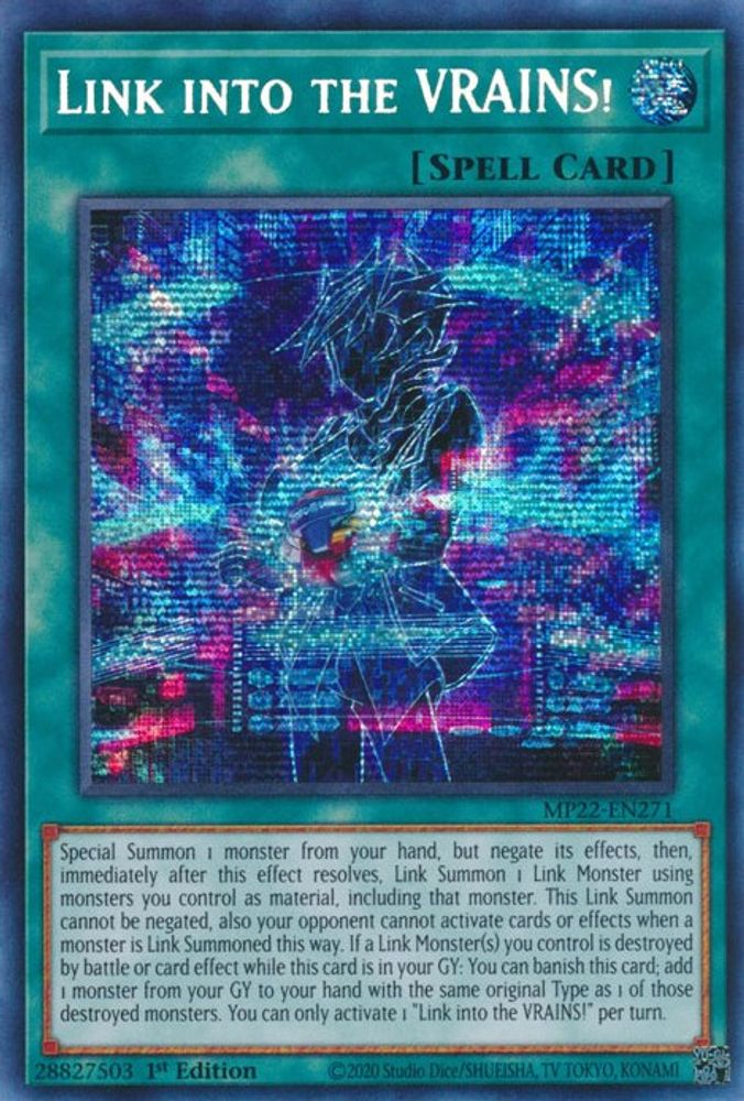 Link into the VRAINS! (MP22-EN271) - Prismatic Secret Rare