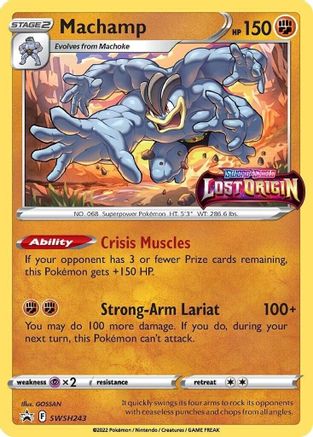 Machamp (Prerelease) SWSH243  - Holofoil - Promo