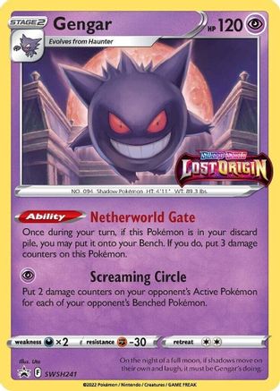 Gengar (Prerelease) SWSH241  - Holofoil - Promo