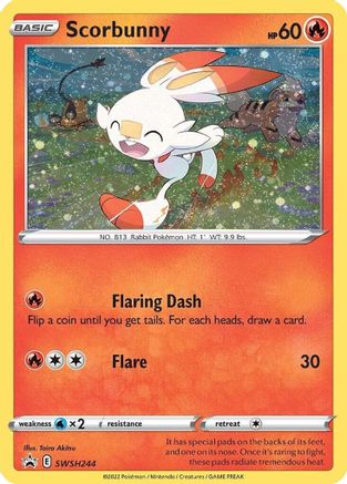 Scorbunny (Cosmos Holo) SWSH244  - Holofoil - Promo