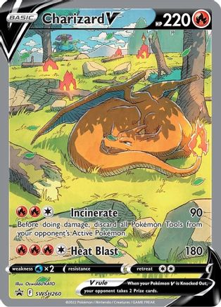 Charizard V (SWSH260) [Épée et Bouclier : Promos Black Star] 