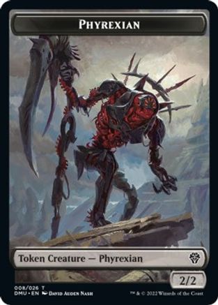 Phyrexian // Dragon Double-sided Token (DMU-) - Dominaria United Foil