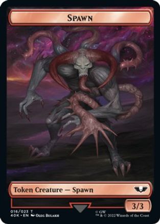 Spawn // Astartes Warrior (012) Double-sided Token (40K-) - Universes Beyond: Warhammer 40,000