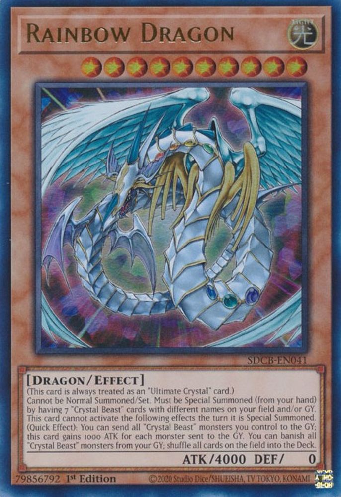 Rainbow Dragon (SDCB-EN041) - Ultra Rare