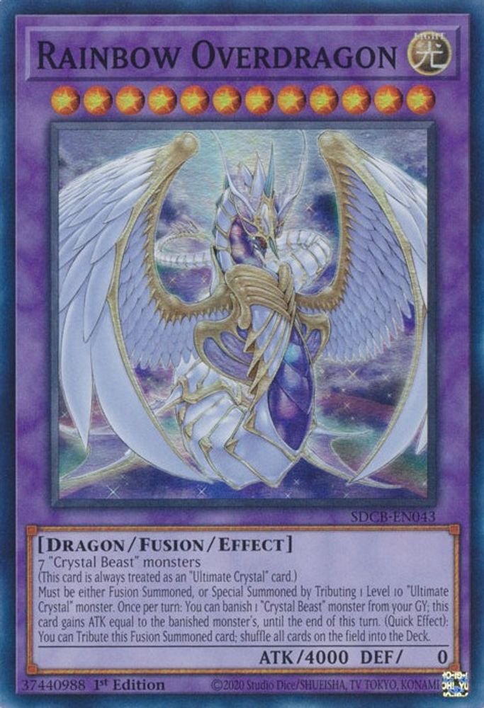 Rainbow Overdragon (SDCB-EN043) - Super Rare
