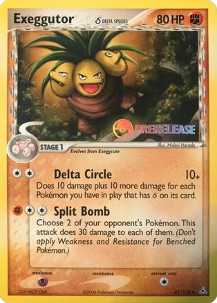 Exeggutor (Delta Species) - 41/110 (Prerelease)/110  - Promo