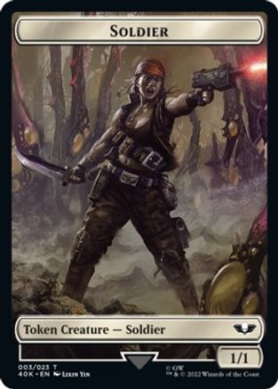 Soldier (003) // Sicarian Infiltrator Double-sided Token (40K-) - Universes Beyond: Warhammer 40,000