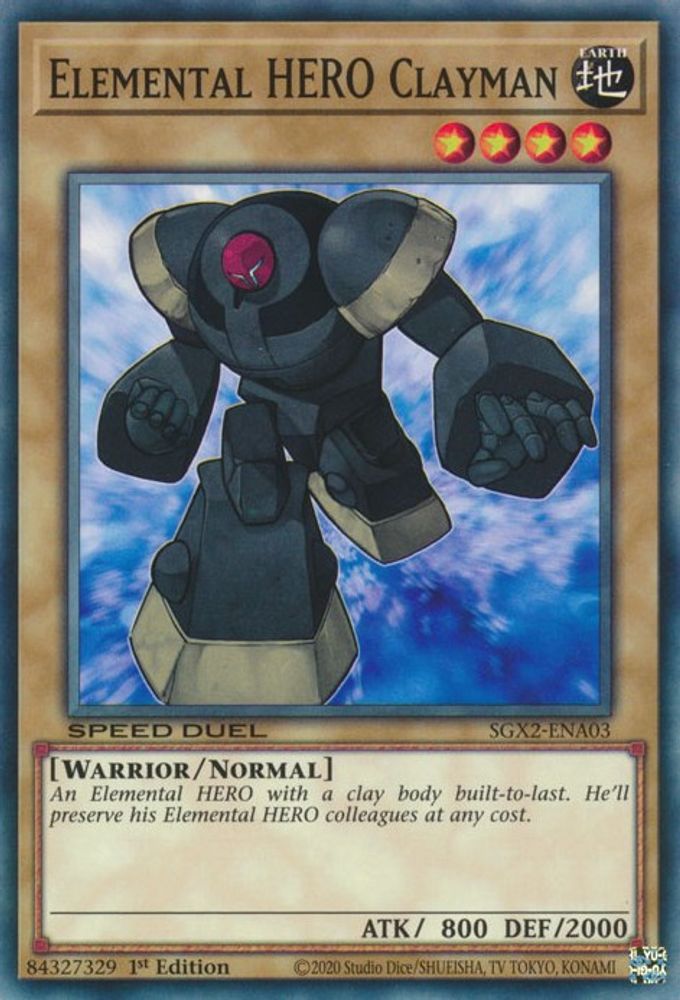Clayman, HÉROS élémentaire [SGX2-ENA03] Commun 