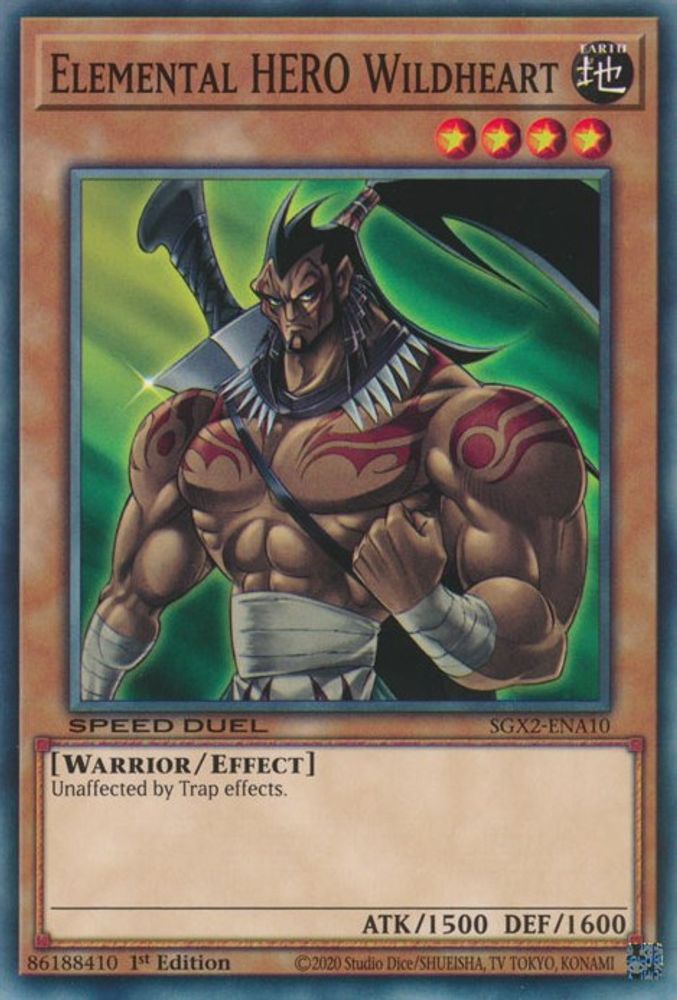 Elemental HERO Wildheart (SGX2-ENA10) - Common