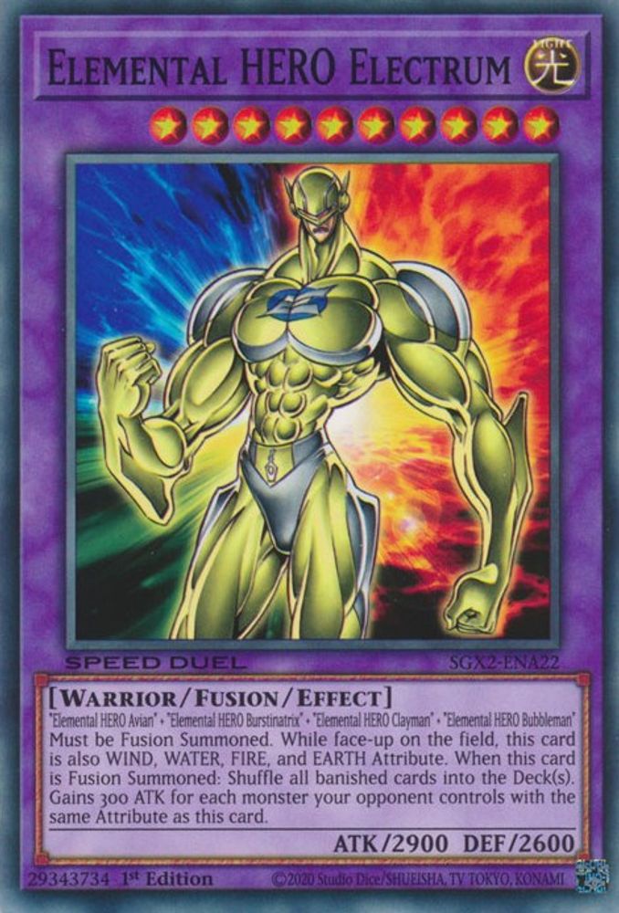 Elemental HERO Electrum (SGX2-ENA22) - Common