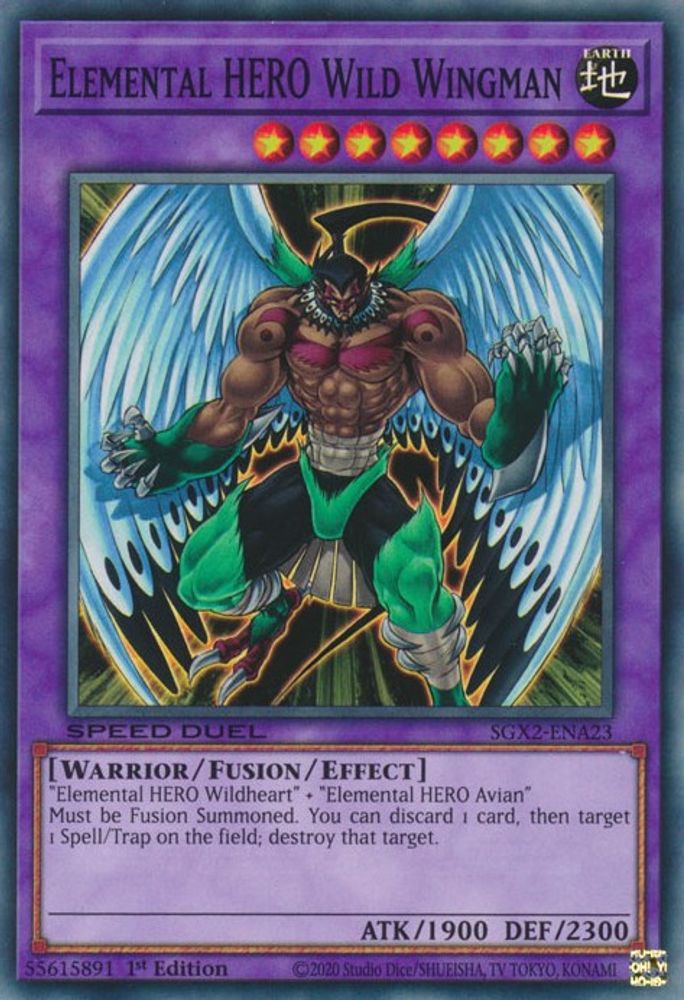 Elemental HERO Wild Wingman (SGX2-ENA23) - Common