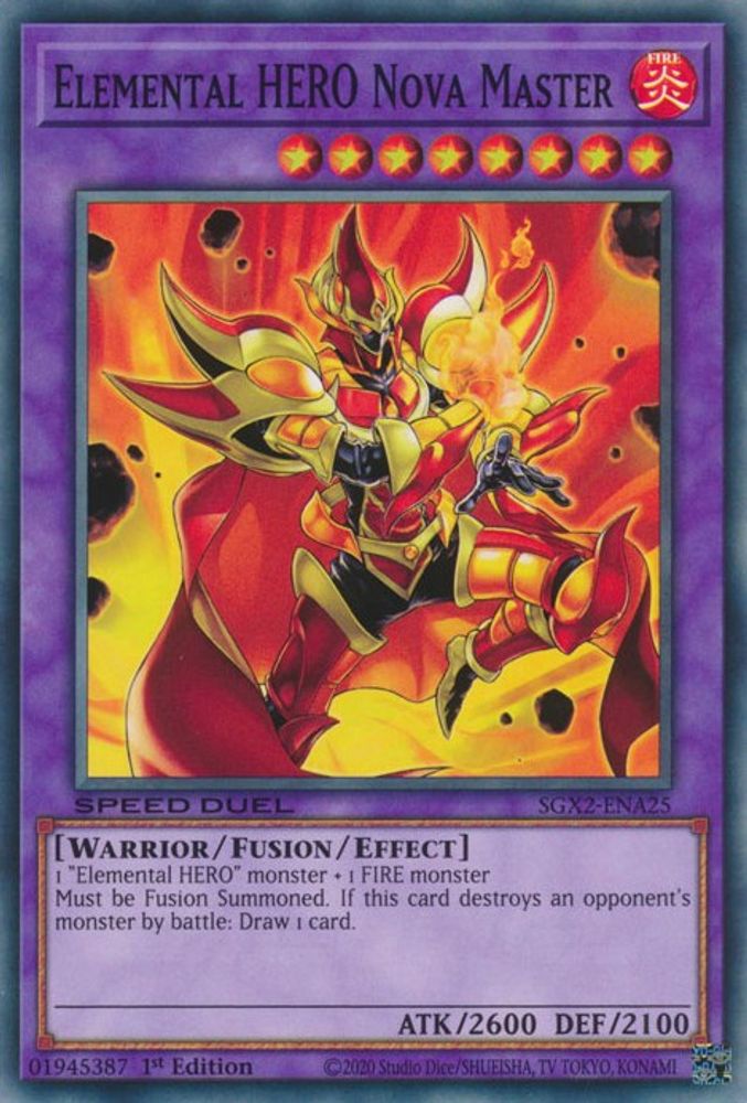 Elemental HERO Nova Master (SGX2-ENA25) - Common