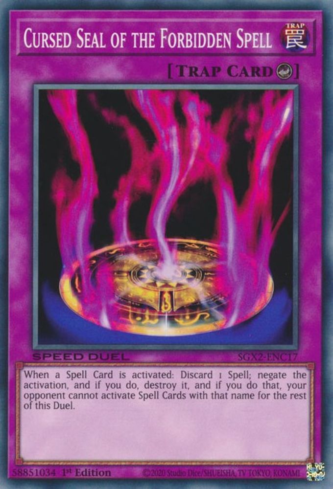 Cursed Seal of the Forbidden Spell (SGX2-ENC17) - Common