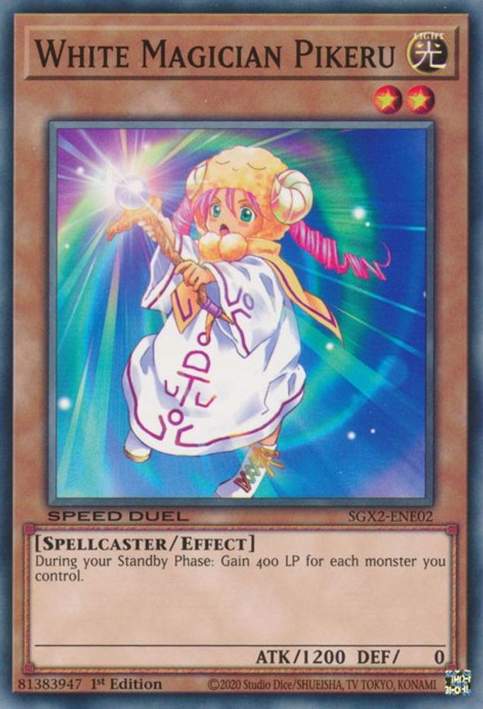 White Magician Pikeru (SGX2-ENE02) - Common