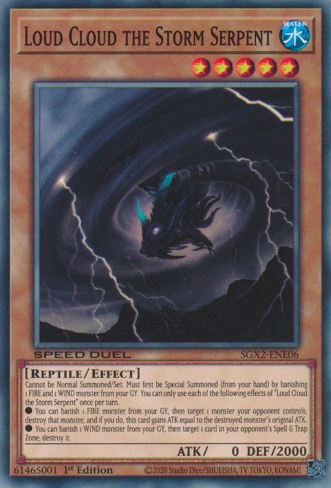 Loud Cloud le Serpent Tempête [SGX2-ENE06] Commun 