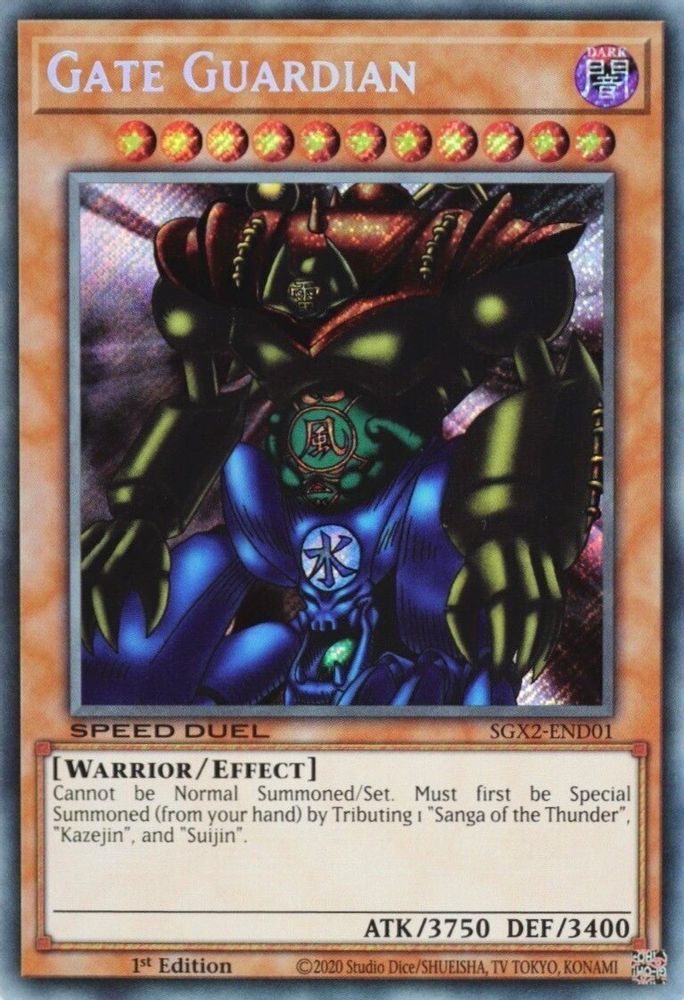 Gate Guardian (Secret Rare) (SGX2-END01) - Secret Rare
