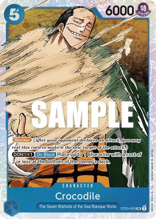 Crocodile (003) (ST03-003) - Super Rare