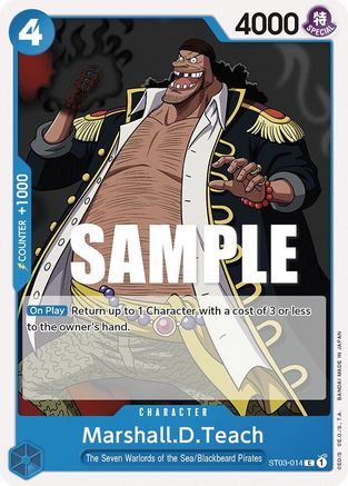 Marshall.D.Teach [Deck de démarrage : Les sept seigneurs de guerre de la mer] 