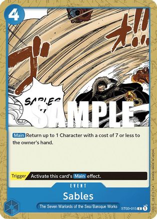 Sables [Deck de démarrage : Les sept seigneurs de guerre de la mer] 