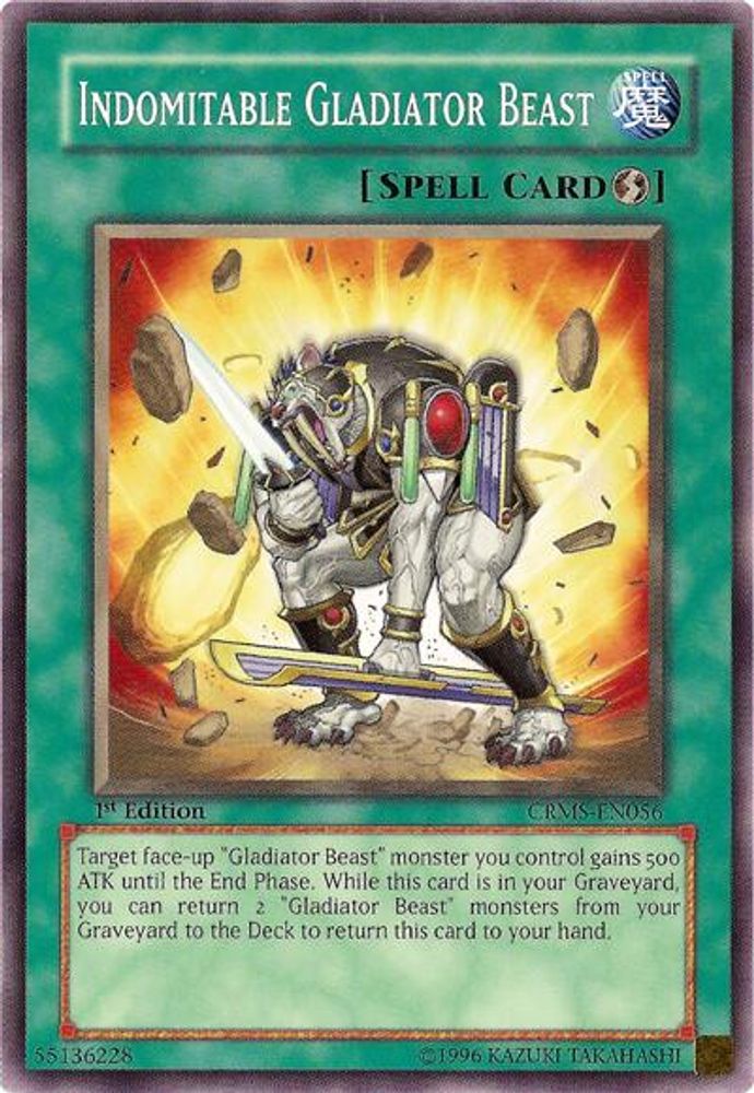Indomitable Gladiator Beast (CRMS-EN056) - Common