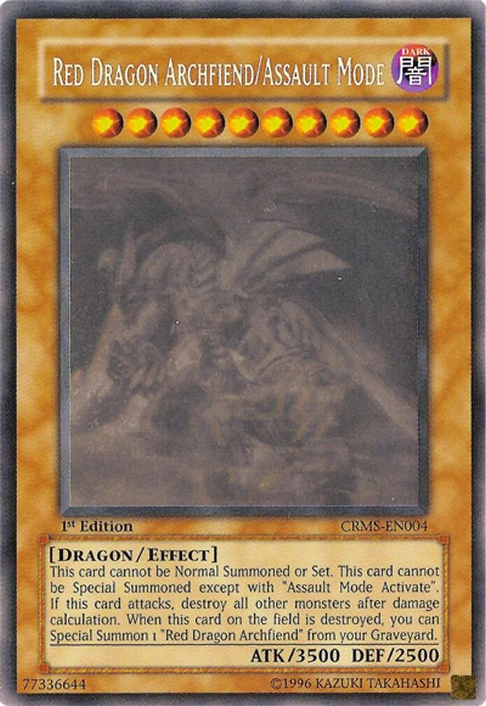Red Dragon Archfiend/Assault Mode (Ghost Rare) (CRMS-EN004) - Ghost Rare