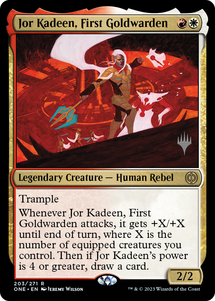 Jor Kadeen, First Goldwarden (Pack promotionnel) [Phyrexia : All Will Be One Promos] 