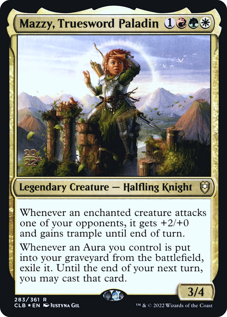 Mazzy, Truesword Paladin [Promotions avant-première de Commander Legends: Battle for Baldur's Gate] 