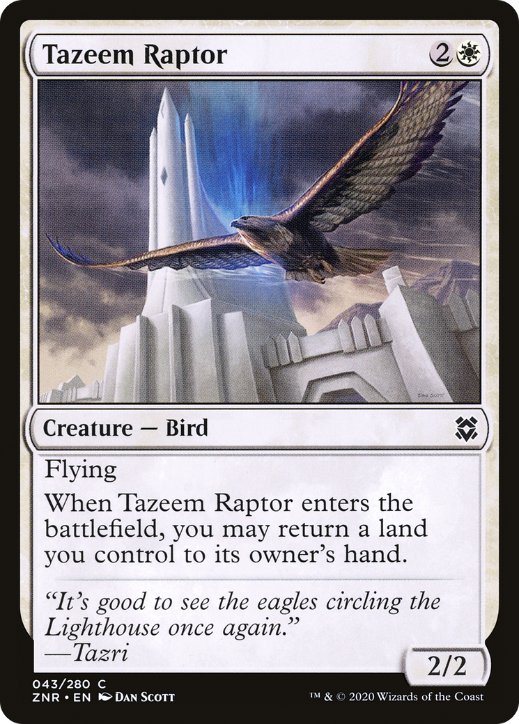 Raptor Tazeem [Zendikar Rising] 