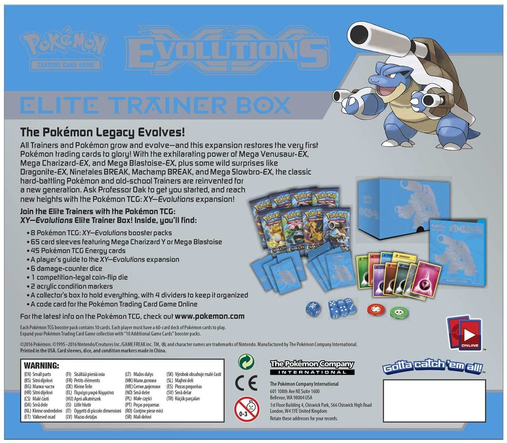 XY : Evolutions - Coffret Entraîneur d'Élite (Mega Blastoise) 