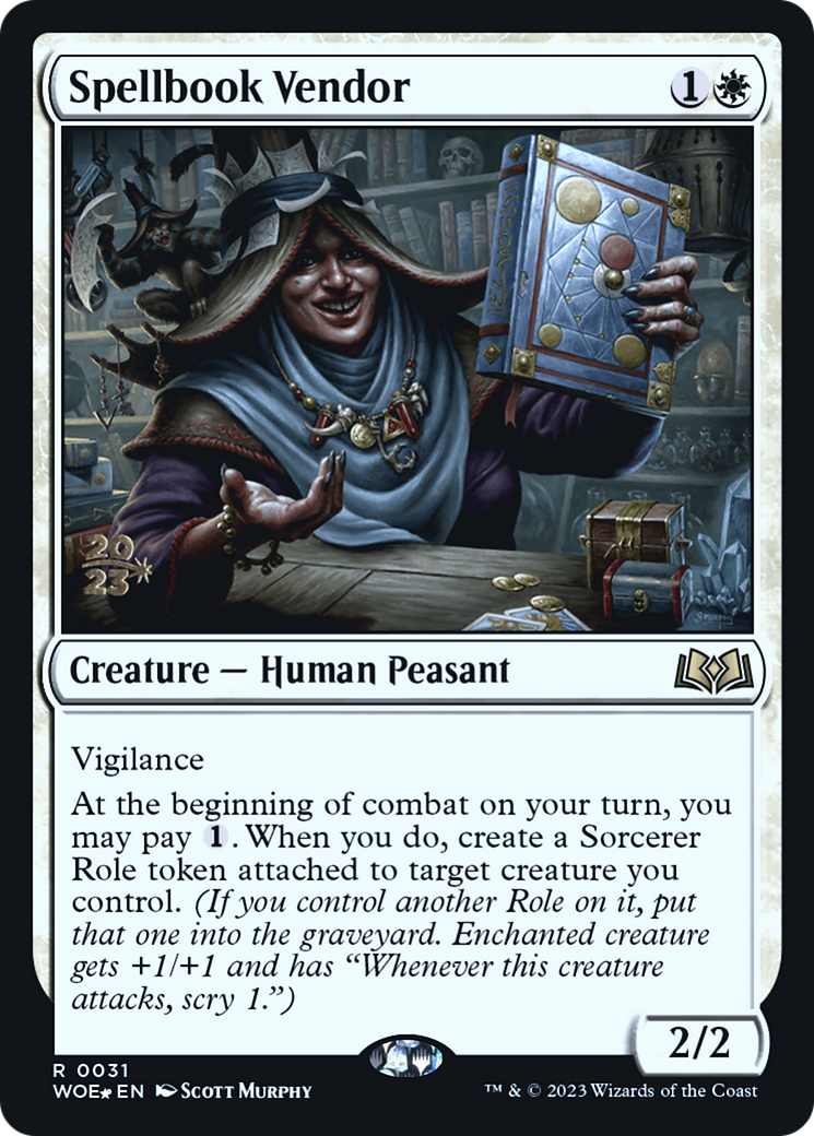 Vendeur de grimoires [Promotions avant-première de Wilds of Eldraine] 