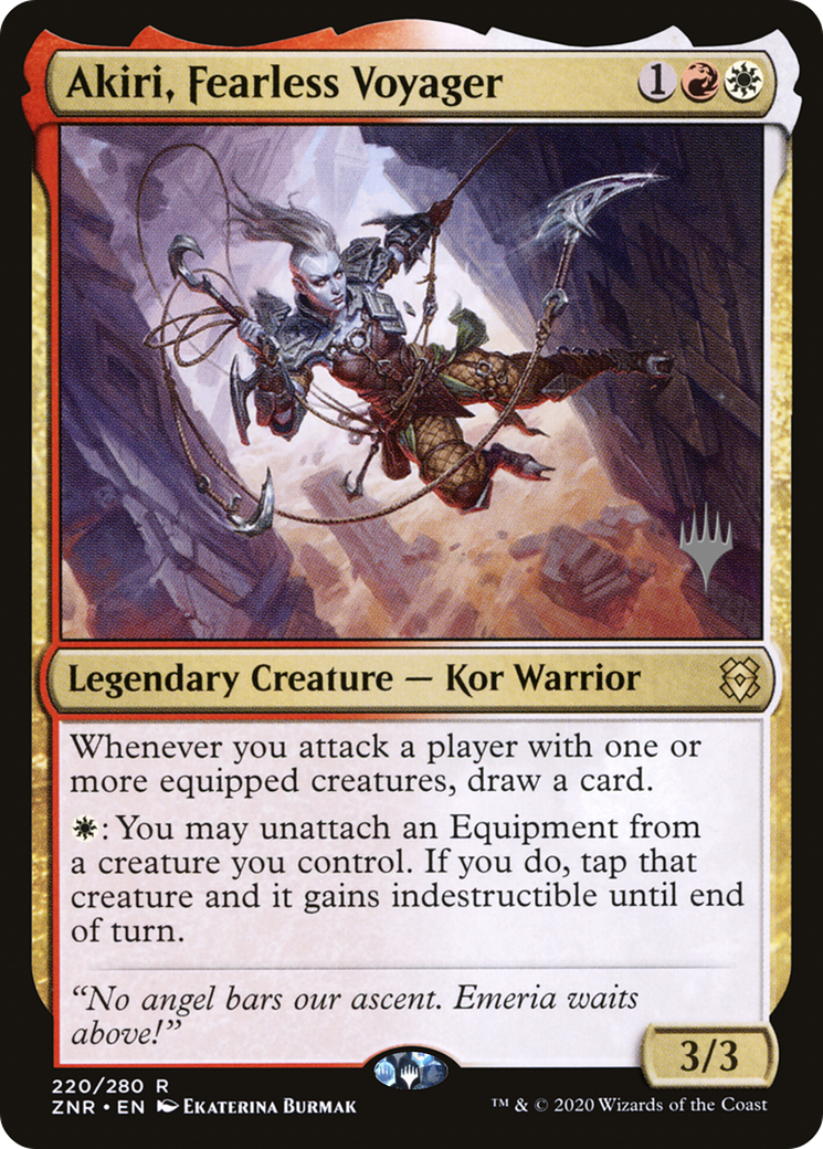 Akiri, voyageur intrépide (Pack promotionnel) [Promos Zendikar Rising] 