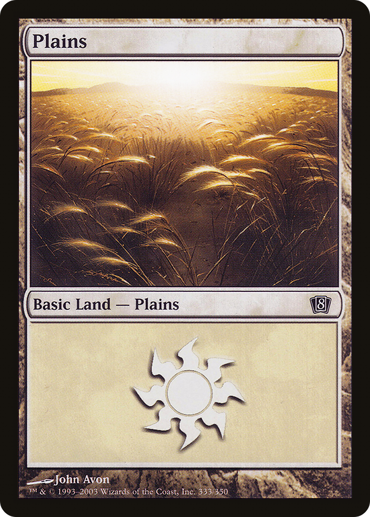 Plains (8ED-333★) - 8th Edition Foil