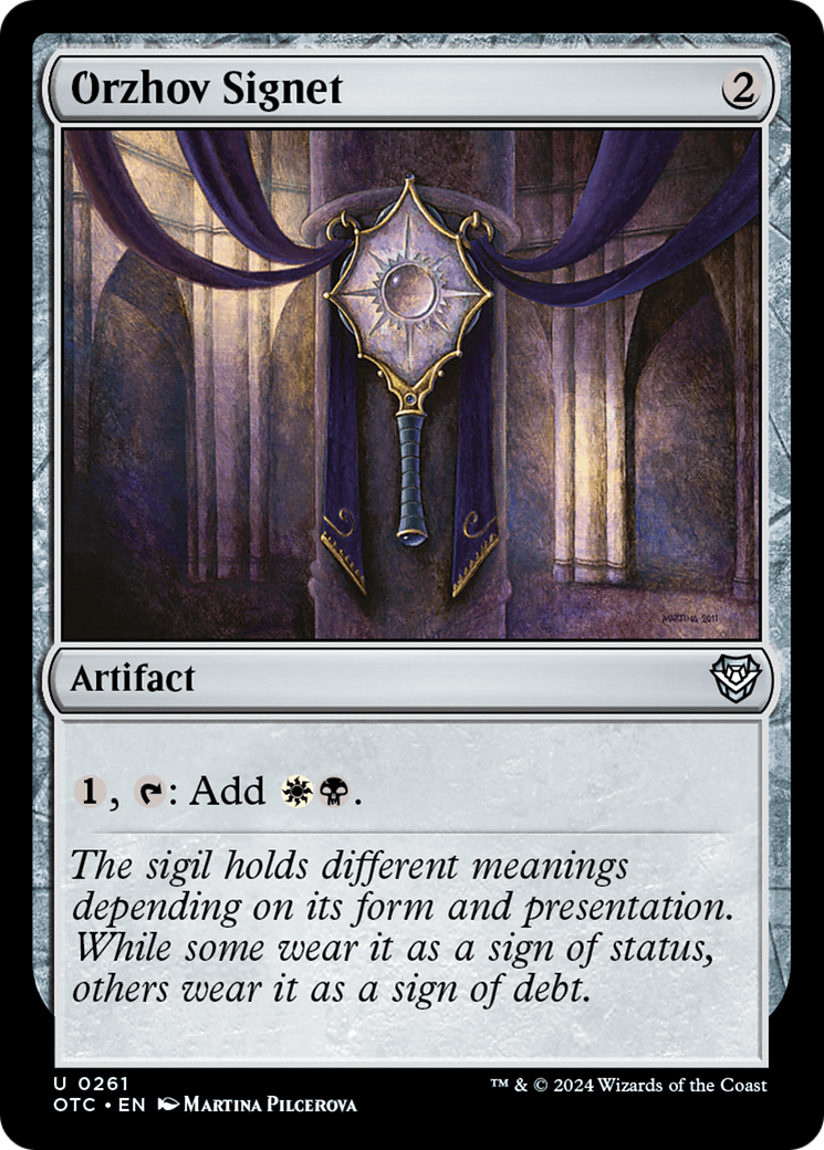 Sceau d'Orzhov [Commandant des hors-la-loi de Thunder Junction] 