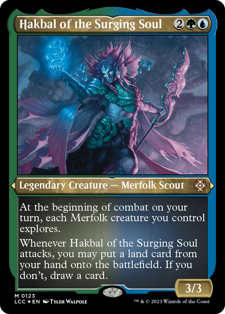 Hakbal de l'âme déferlante (commandant d'affichage) [commandant des cavernes perdues d'Ixalan] 
