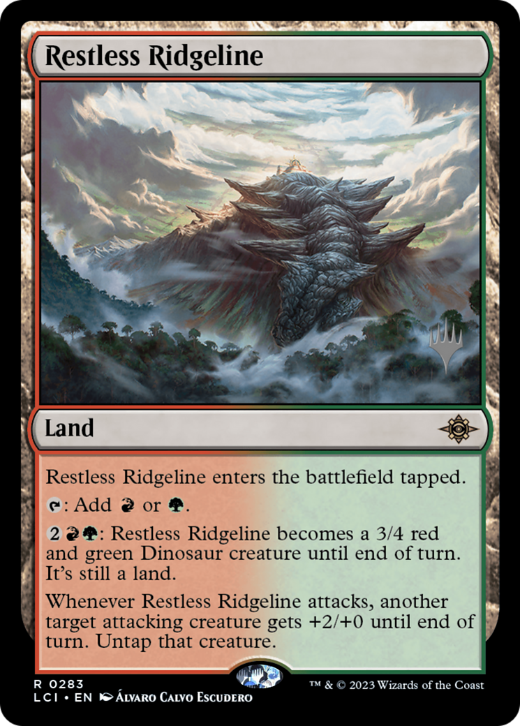 Restless Ridgeline (Pack Promo) [Les Cavernes Perdues d'Ixalan Promos] 