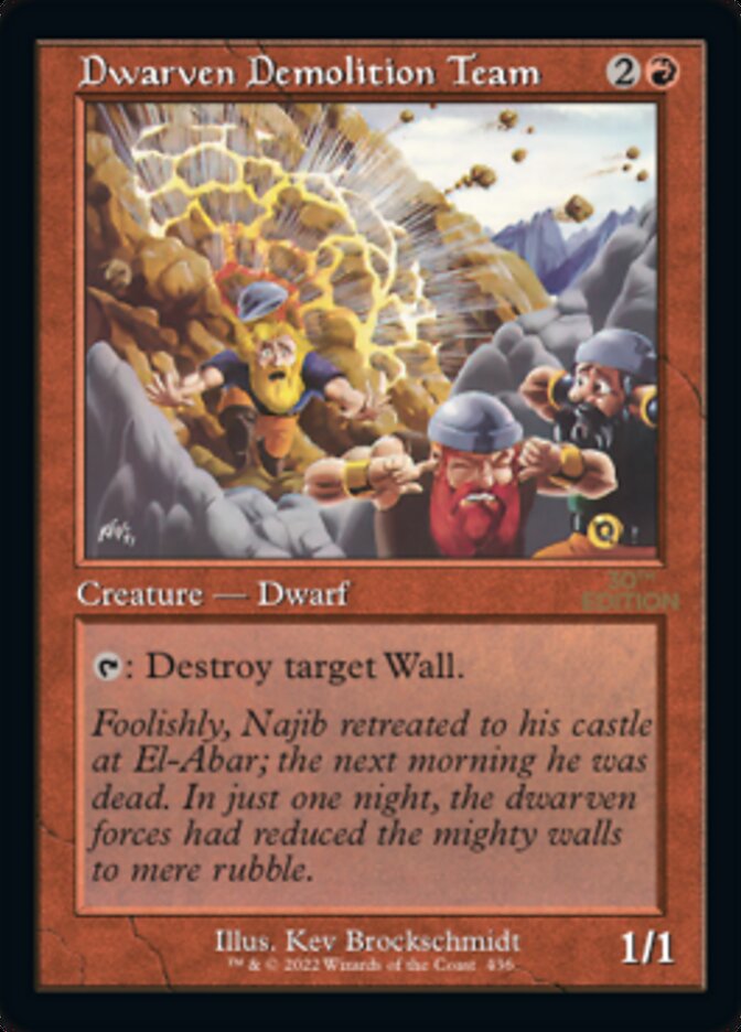 Dwarven Demolition Team (30A-436) - 30th Anniversary Edition