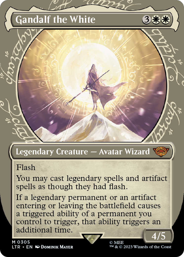 Gandalf le Blanc (Showcase Ring Frame) [Le Seigneur des Anneaux : Les Contes de la Terre du Milieu] 